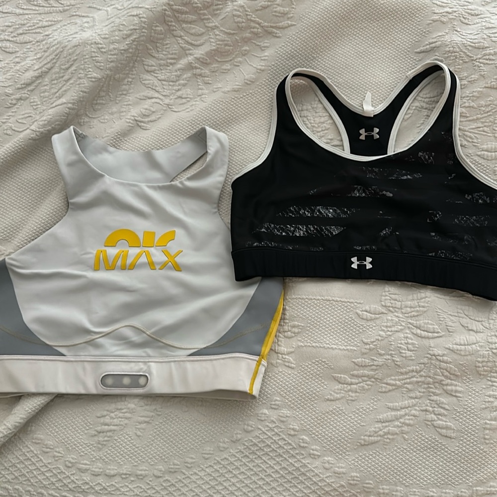 Nike Air Max and UA Sports bra lot